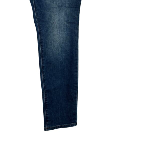 Old Navy Women's Jeans Mid-Rise Pop‎ Icon Skinny Denim Stretch Dark Blue Size 4 - Picture 3 of 10
